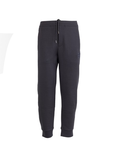 Shop EMPORIO ARMANI  Trousers: Emporio Armani joggers in cotton.
He drawstring at the waist.
Side pockets.
Logo.
Fabric: 78% Cotton 18% Polyester 6% Elastane.
Made in Cambodia.. 8N1PT0 1JHSZ-0920